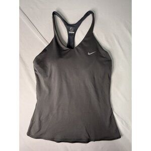 Women’s Nike Dri Fit Indy Bra Tank Top MEDIUM Grey